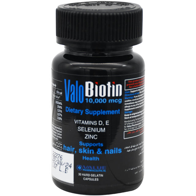 Valobiotin 10000mcg 30 Hard Gel Capsule