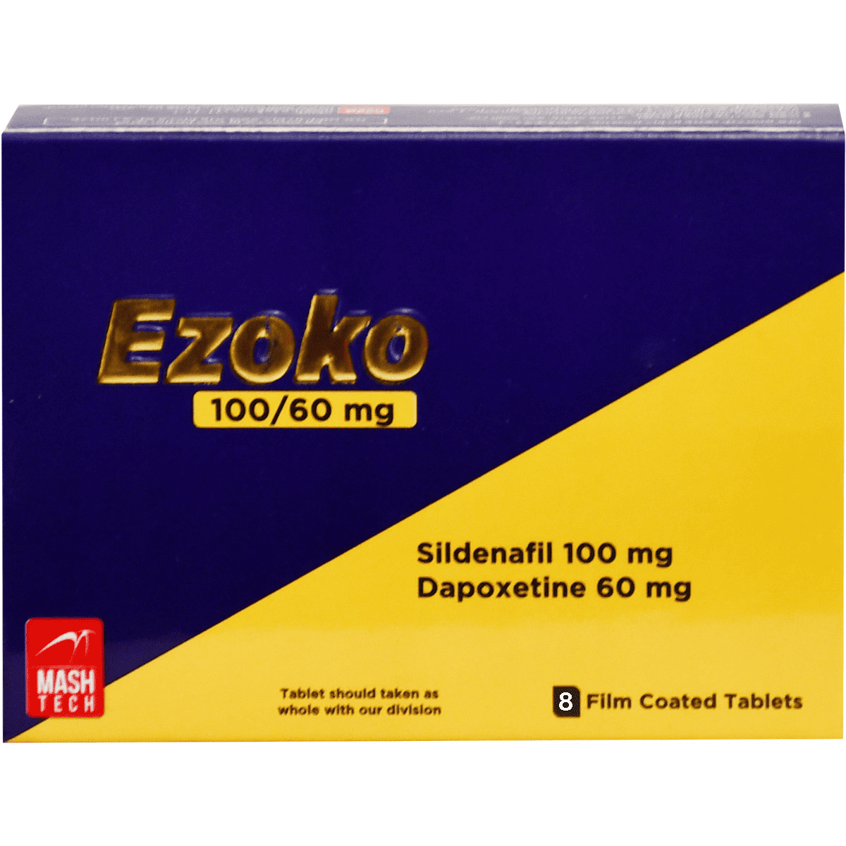 Ezoko 100/60 mg 8 Film Coated Tablets
