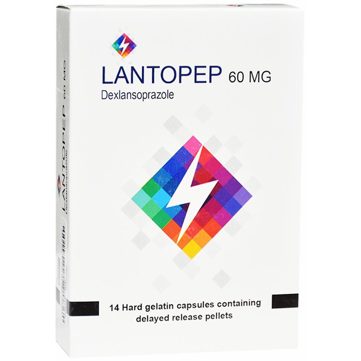 Lantopep 60mg Delayed Release 14 Hard Gel Capsules