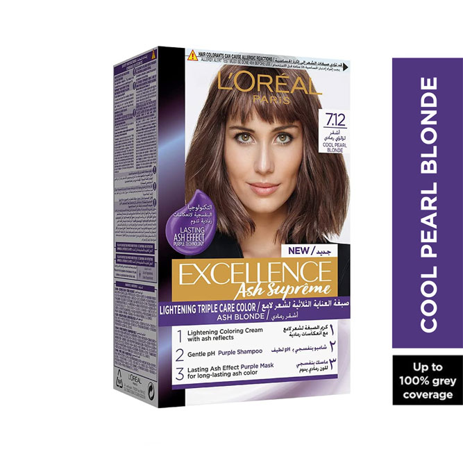Loreal Excellence Ash Supreme Cream/7.12
