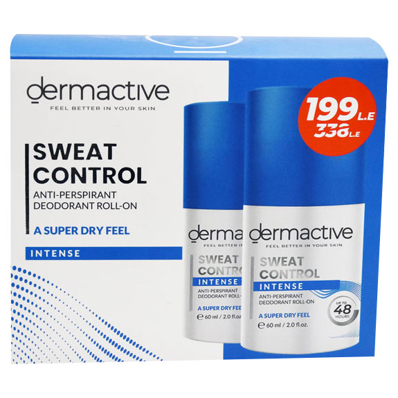 Dermactive Intense Deodorant Roll On 2x60ml - 199Le (Offer Pack)