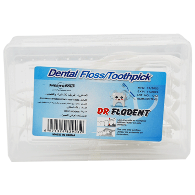 Dr Flodent Dental Floss Toothpick 25 Pieces /Tp-03