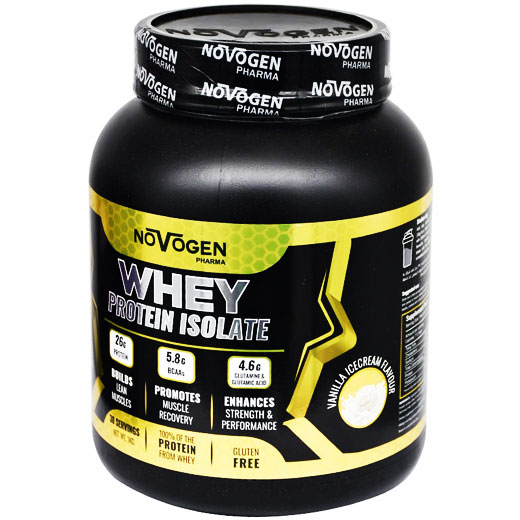 Novogen Whey Protein Isolate Vanilla Ice Cream Flavor 1Kg