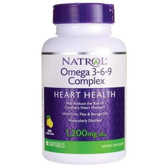 Natrol Omega 3-6-9 Complex 1200mg 90 Capsules