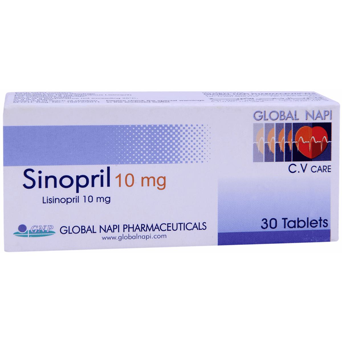 Sinopril 10mg 30Scored Tab