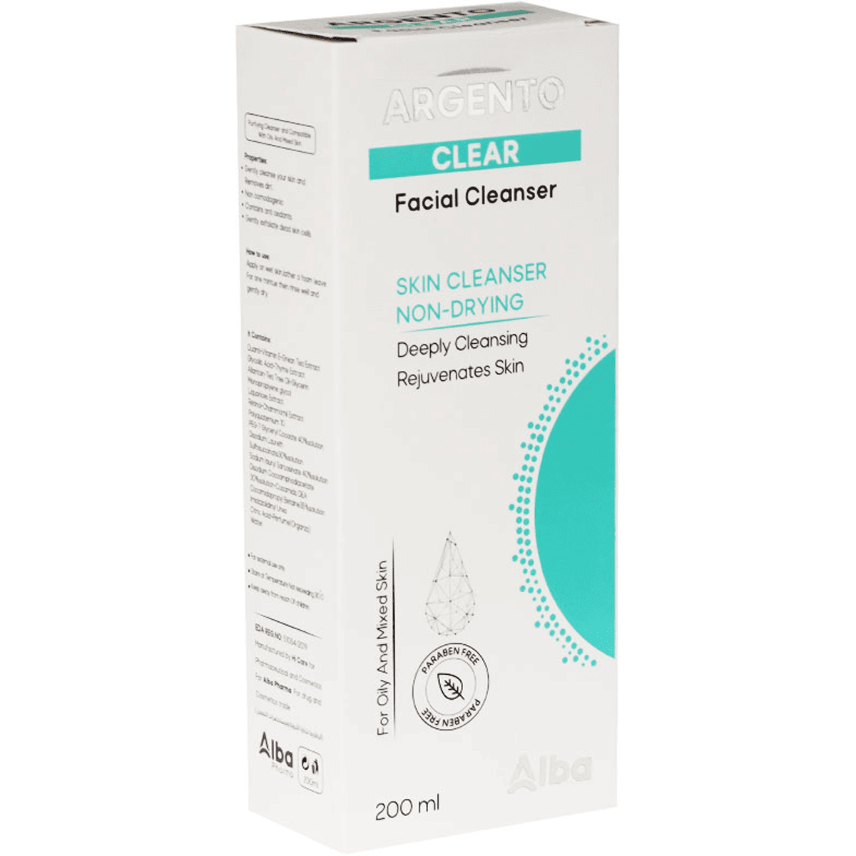 Argento Clear Facial Cleanser 200ml