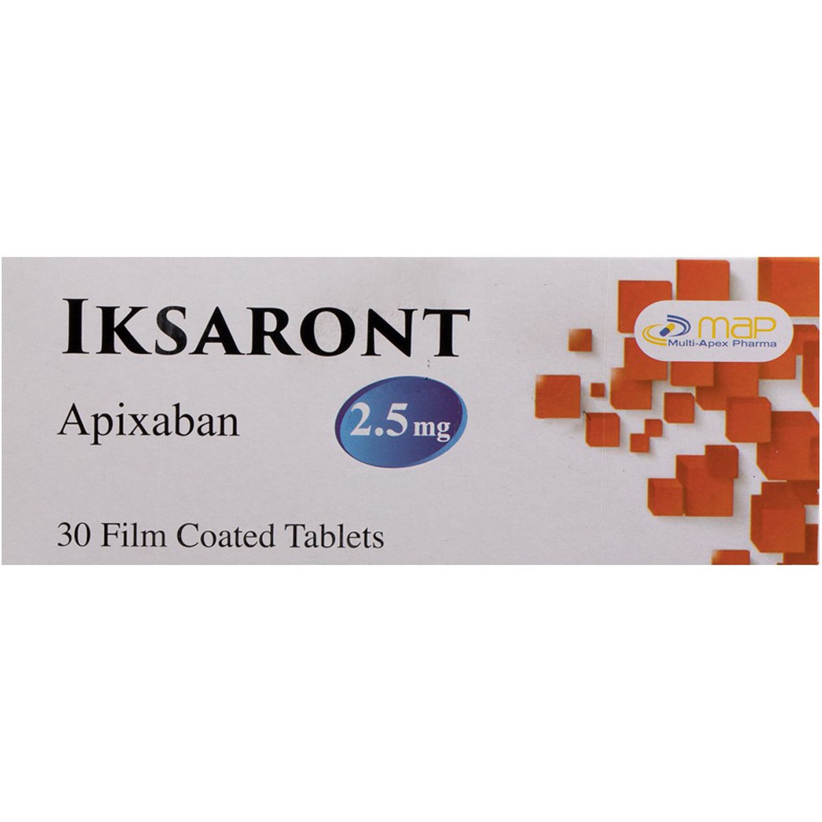 Iksaront 2.5mg 30 Film Coated Tablets