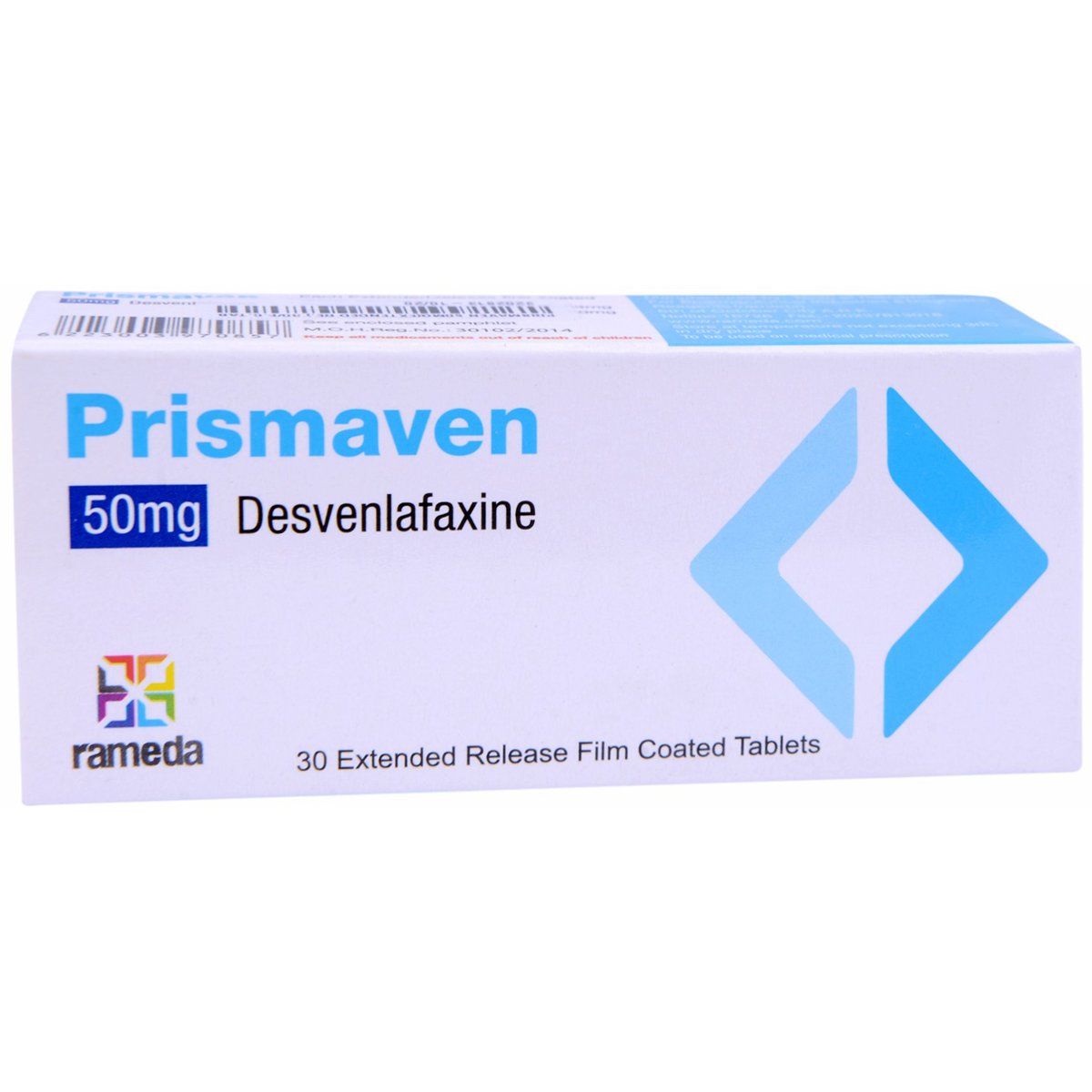 Prismaven 50mg XR (Extended Release) 30 Film Coated Tablets