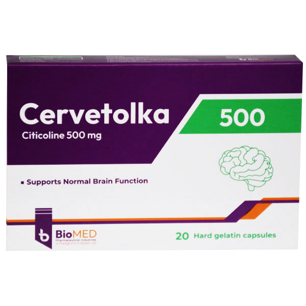 Cervetolka 500mg 20 Hard Gelatin Capsules