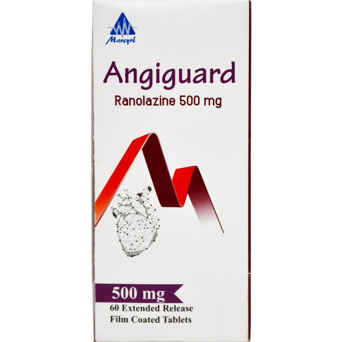 Angiguard 500mg 60 Extended Release Film Coated Tablets