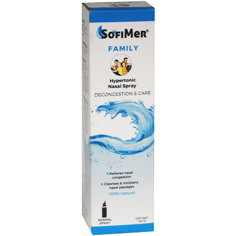 Sofimer Family (Hypertonic 2.6%) 100ml Nasal Spray