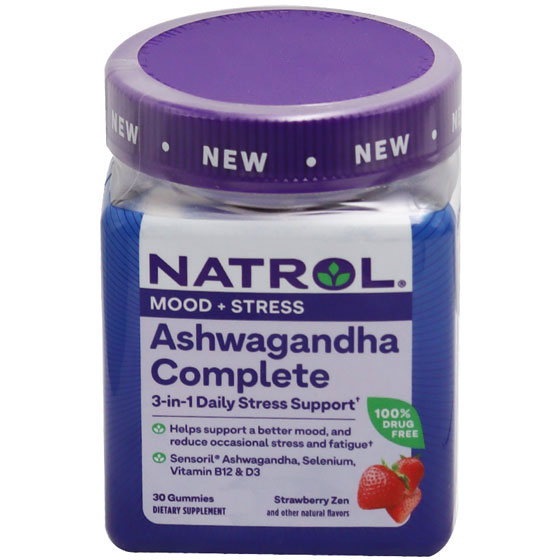 Natrol Ashwagandha Complex (Strawberry Flavor) 30 Gummies