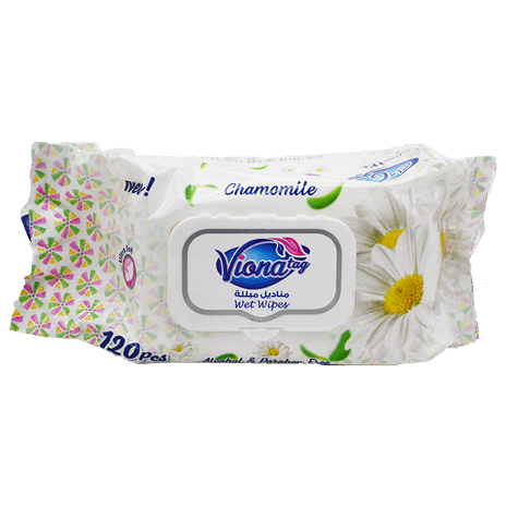 Vionatag Wet Wipes Chamomile 120 Pieces