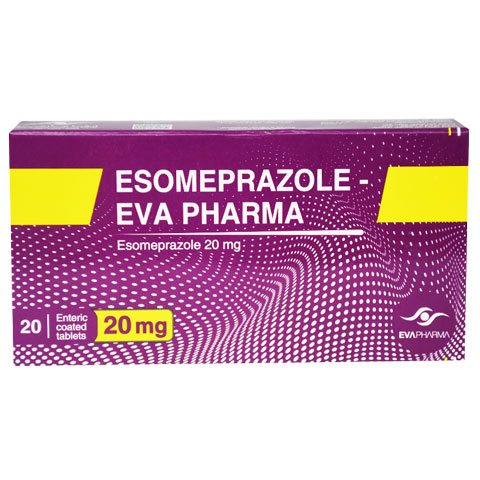 Esomeprazole Eva-Pharma 20mg 20 Enteric Coated Tablet