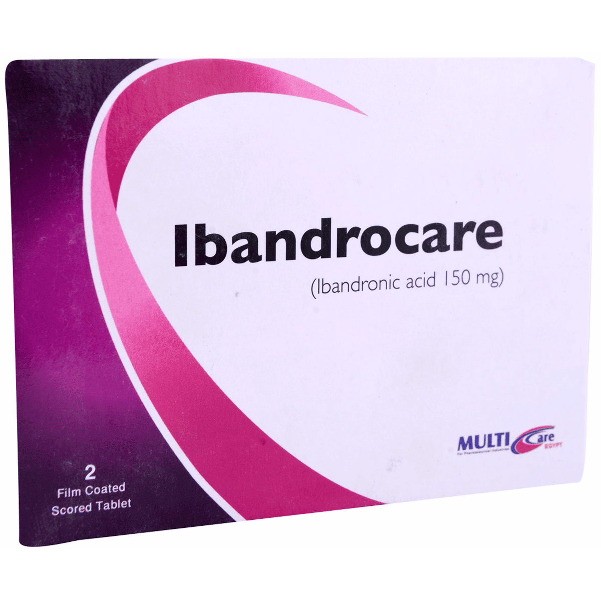 Ibandrocare 150mg 2 Scored Film Coated Tablets