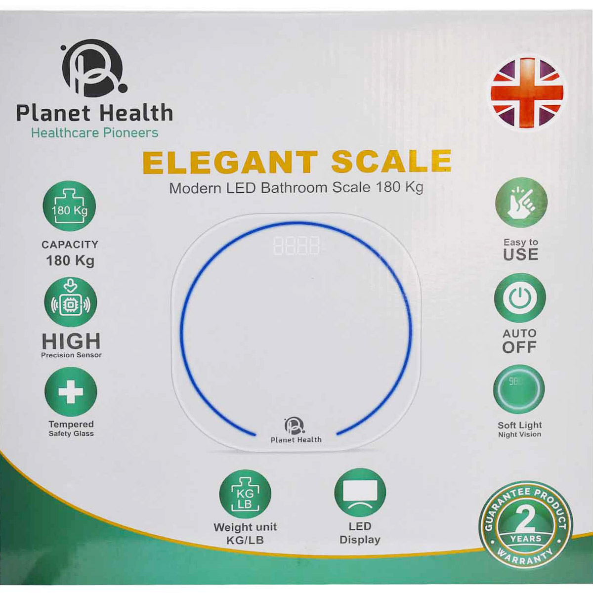 Planet Health Elegant Scale 180 Kg/AXD-SC602