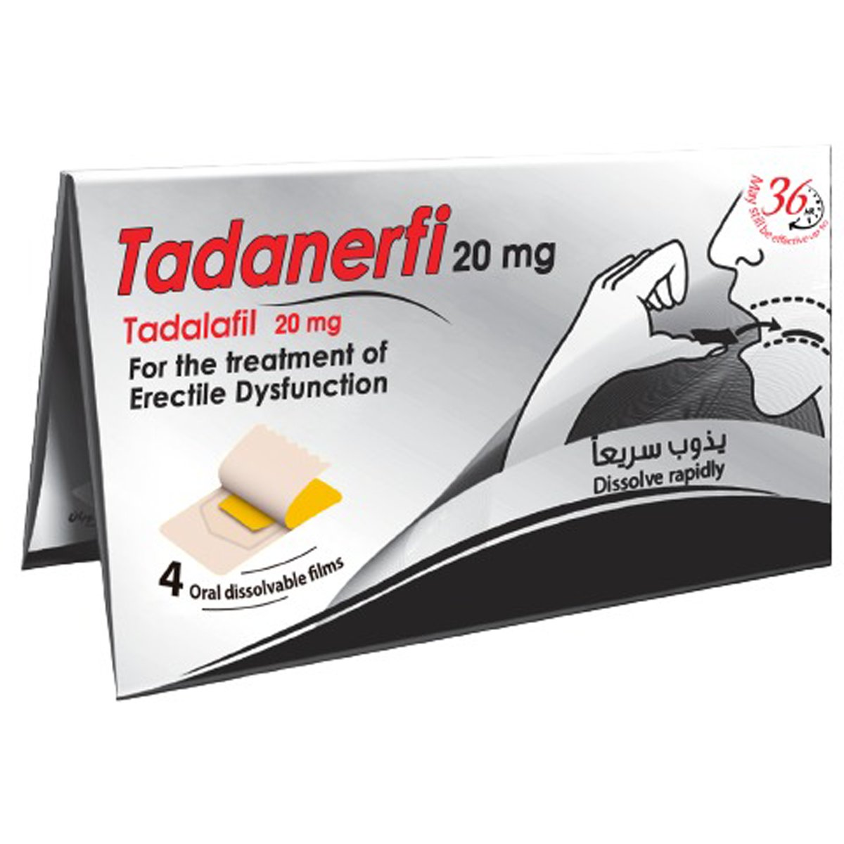 Tadanerfi 20mg 4 Orodispersible Film