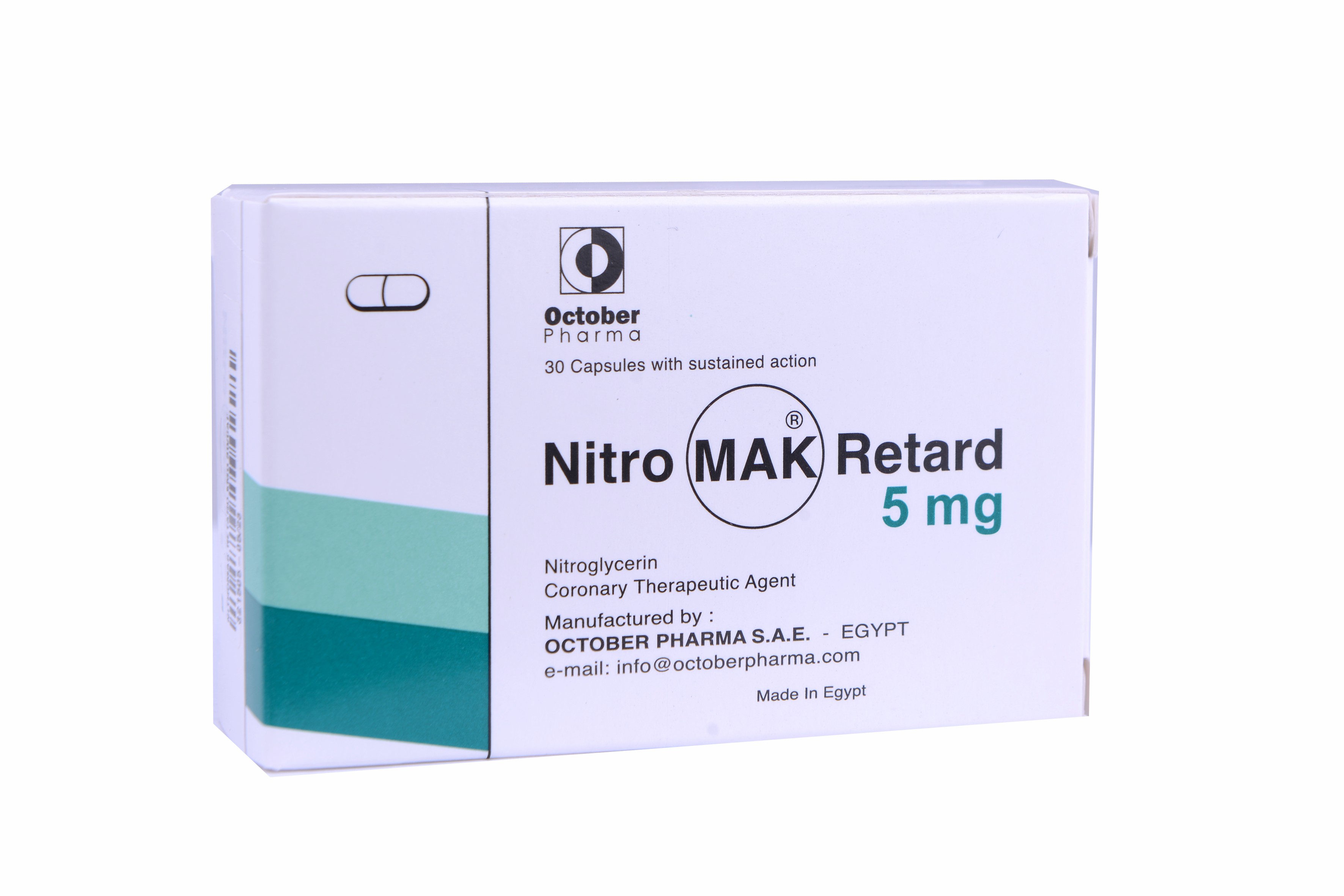 Nitromak Retard 5mg 30 Capsules