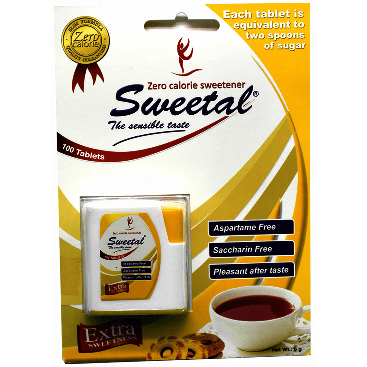 Sweetal Zero Calorie Sweetener 100 Tablets