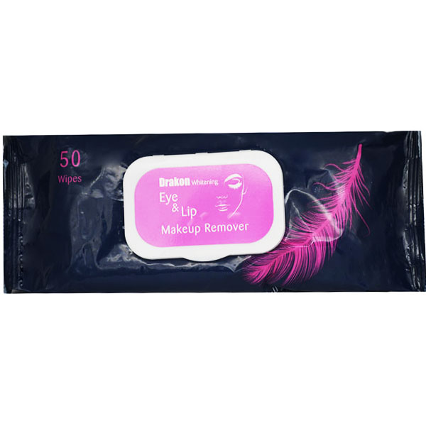 Drakon Make Up Remover 4X1 Wipes 50 Pieces