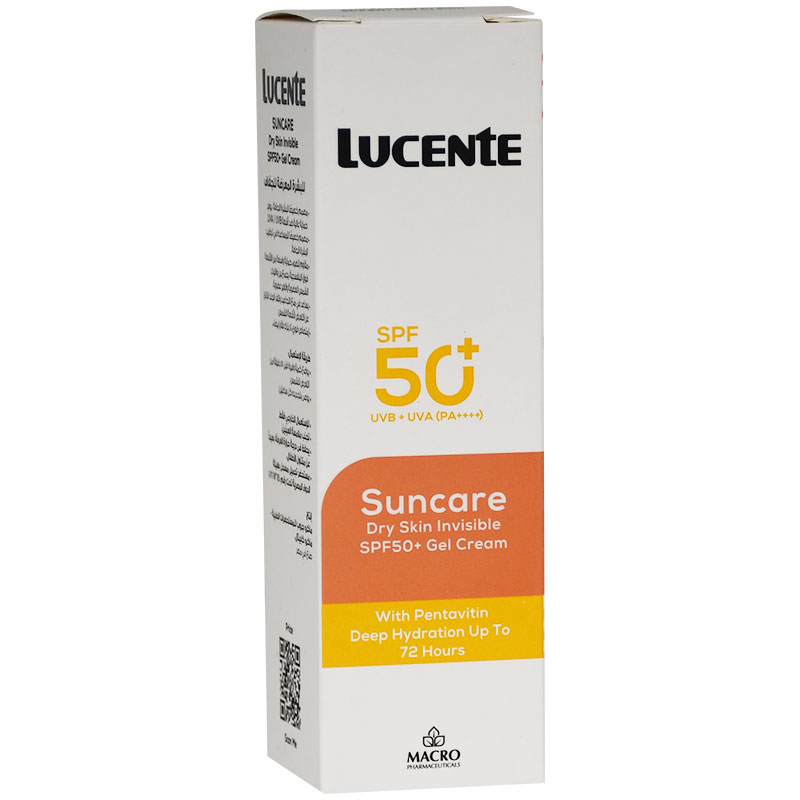 Lucente Suncare Spf(50+) For Dry Skin Invisible Gel Cream 50ml
