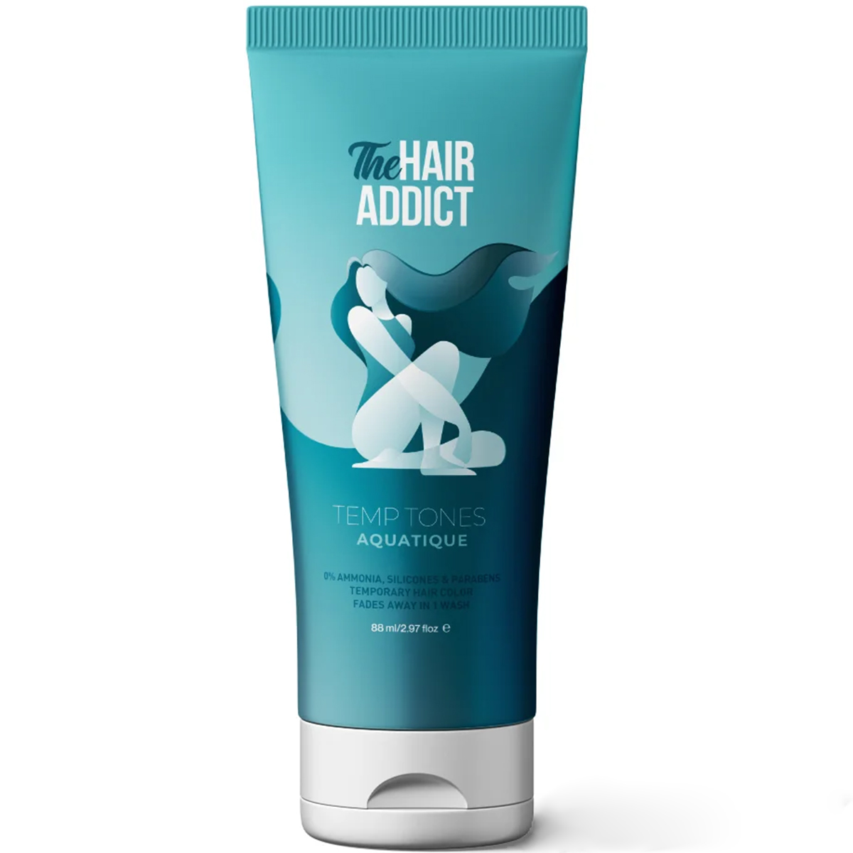 The Hair Addict Temporary Hair Color Aquatique 88ml