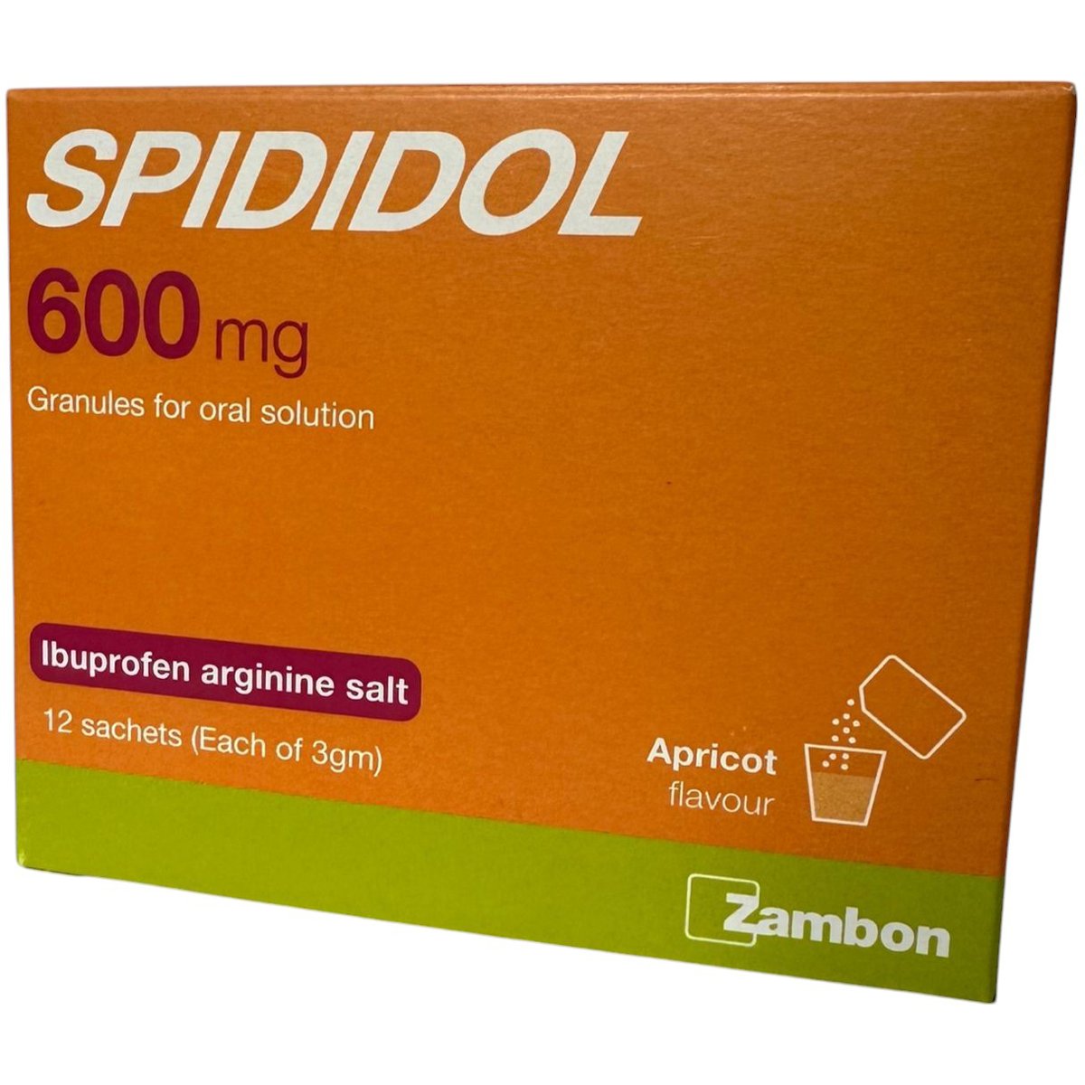 Spididol 600 mg Oral Granules 12 Sachets