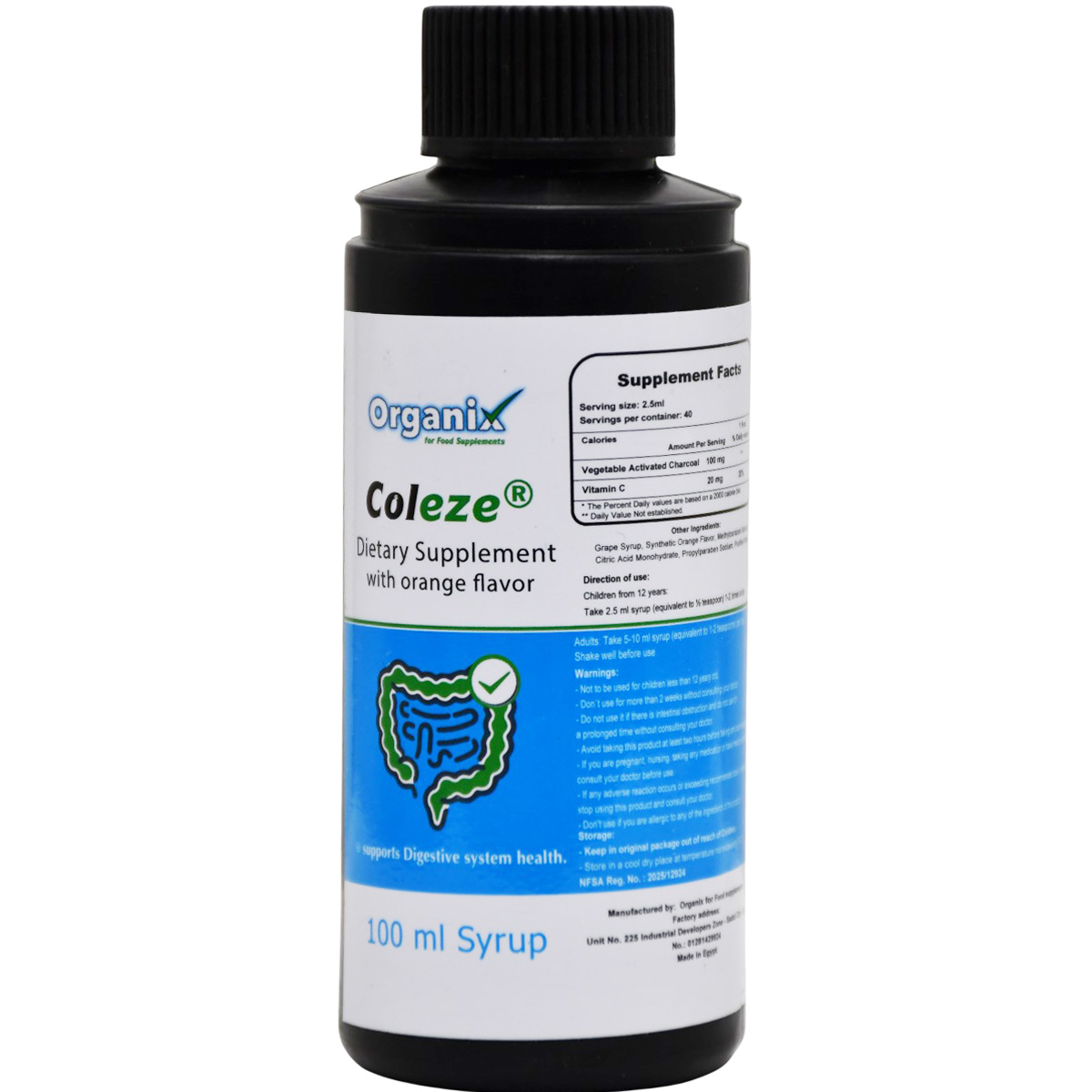 Coleze Orange Flavor Syrup 100ml