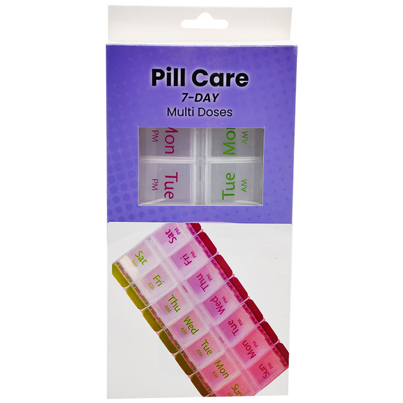 Pill Care 7 Day 2 Doses (Am/Pm) With Button/204