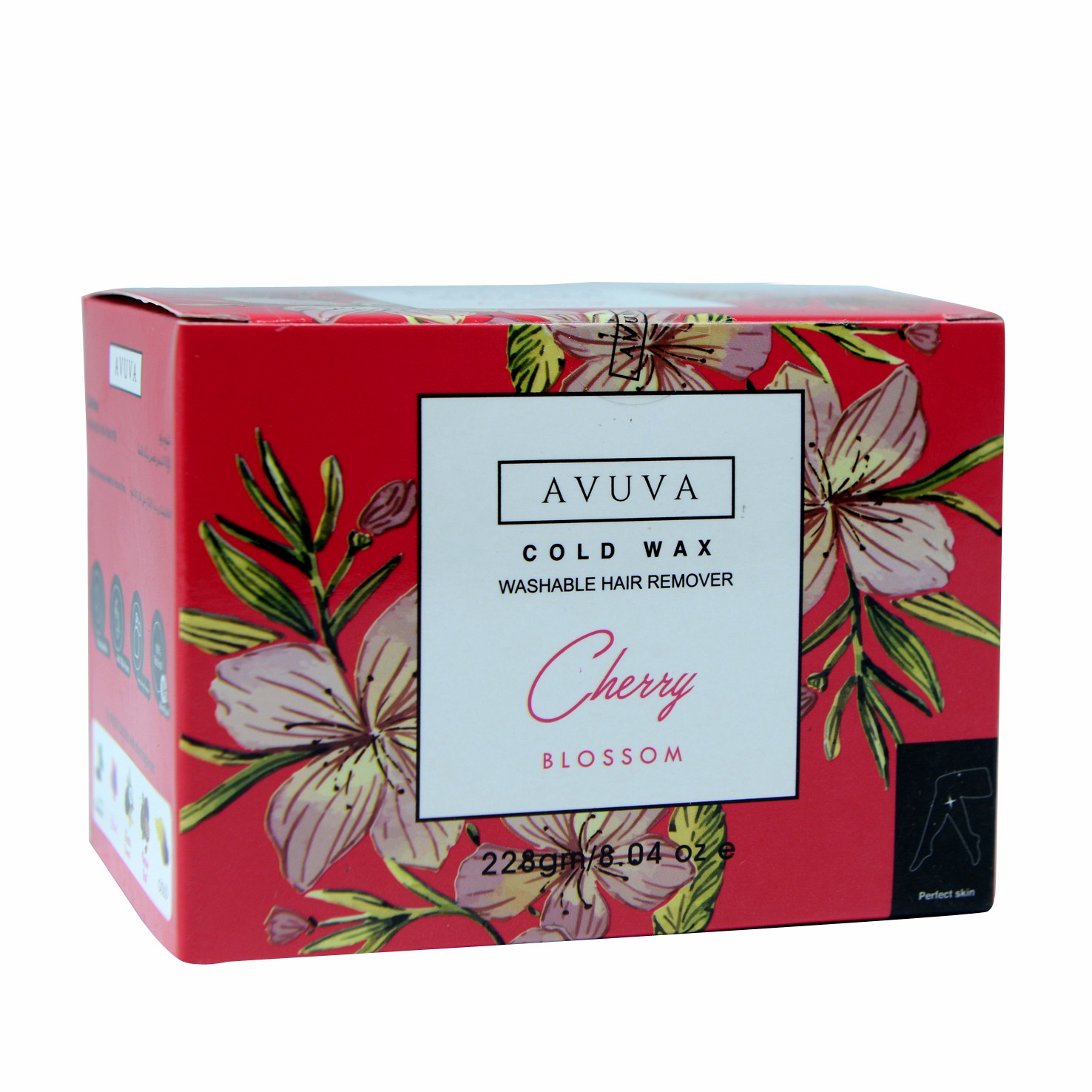 Avuva Cherry Blossom Hair Remover Cold Wax228gm