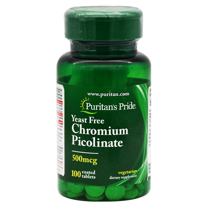 Puritan's Pride Yeast Free Chromium Picolinate 500&micro; 100 Tablet