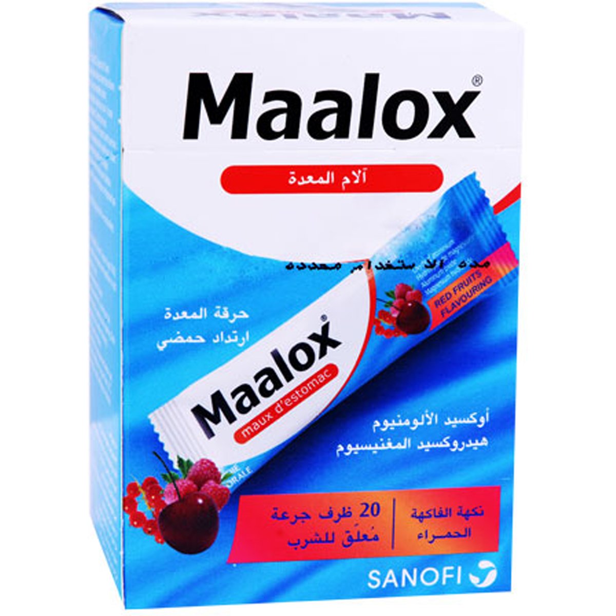 Maalox Red Fruit 20 Suspension Sachet