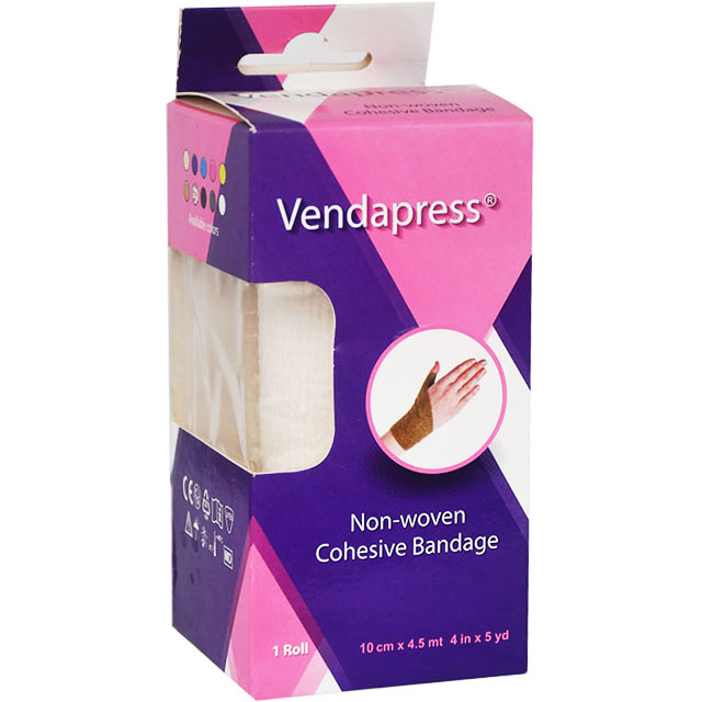 Vendapress Cohesive Bandage 10 Cm x 4.5 meter (White)