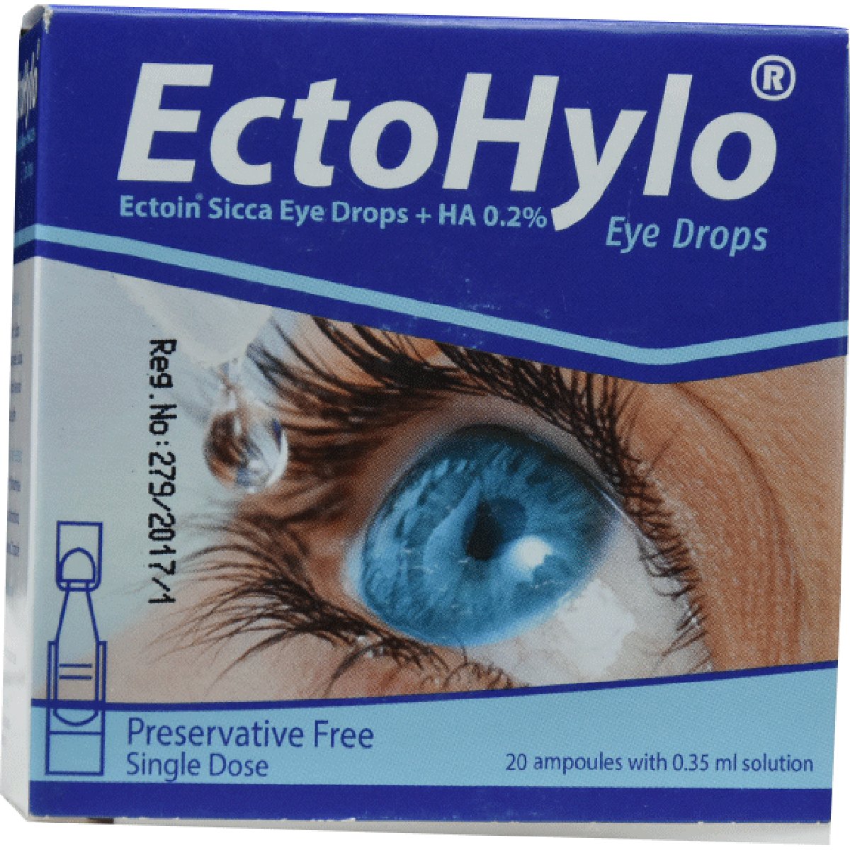 Ectohylo 0.2% 0.35ml Eye Drop 20 Ampoule