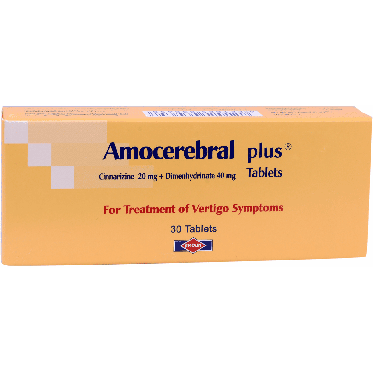 Amocerebral Plus (20mg + 40mg) 30 Tablets