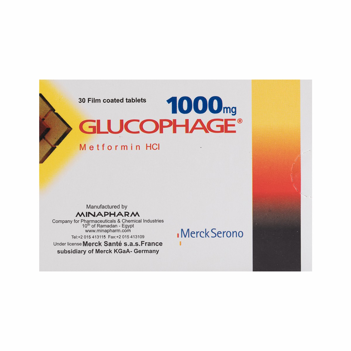 Glucophage 1000mg 30 Tablets