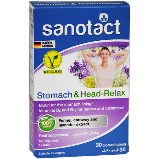 Sanotact Stomach and Head Relax 30/Tablets