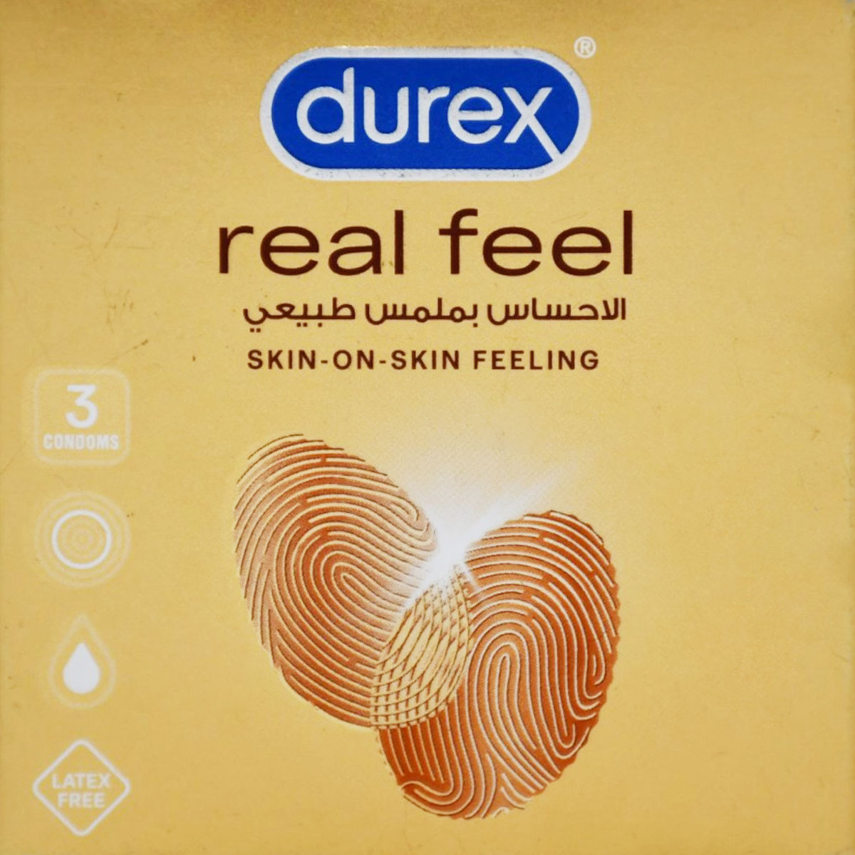 Durex  Real Feel  Condoms 3 pcs image number 0