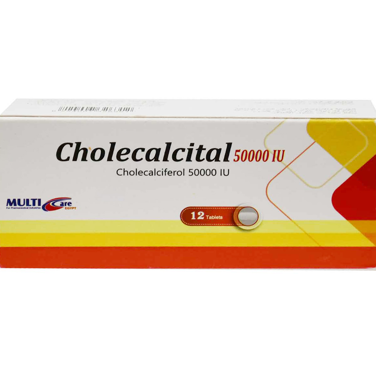 Cholecalcital 50000 IU 12 Tablets