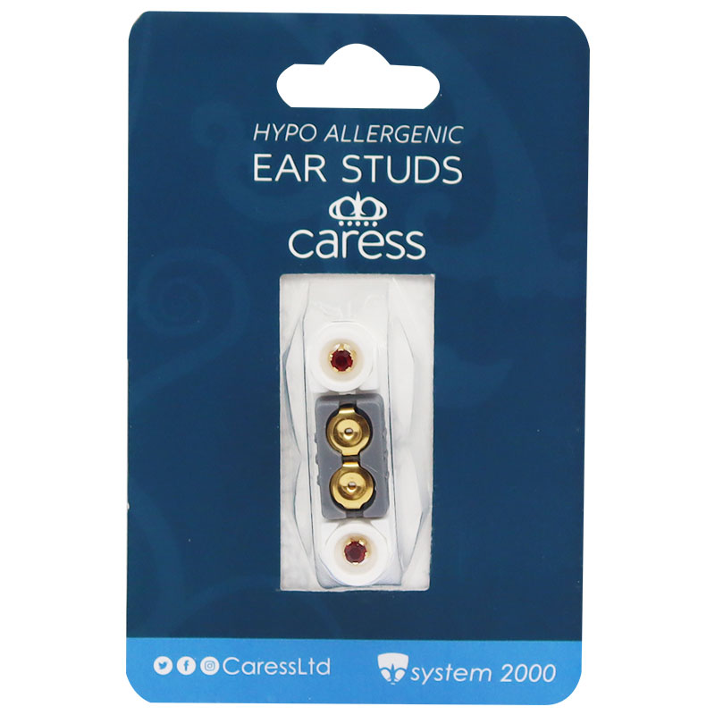 Caress Ear Studs Ruby/21