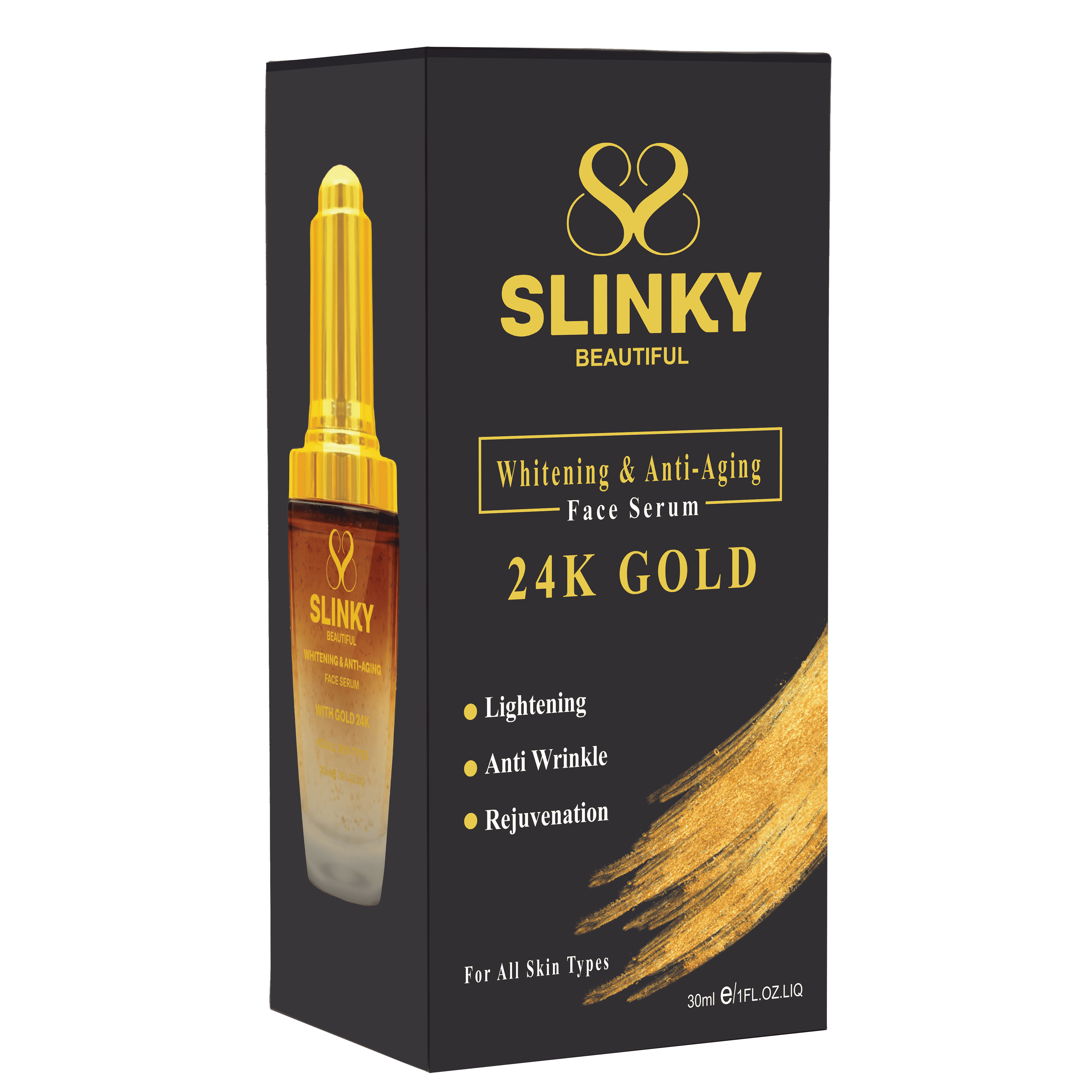 Slinky Whitening and Anti-Aging Face Serum Gold 30ml