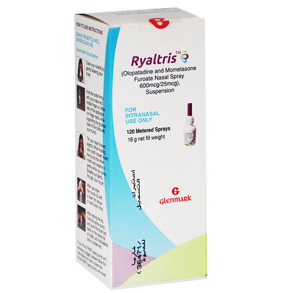 Ryaltris 600&micro;/25&micro; 120 metered Nasal Sprays