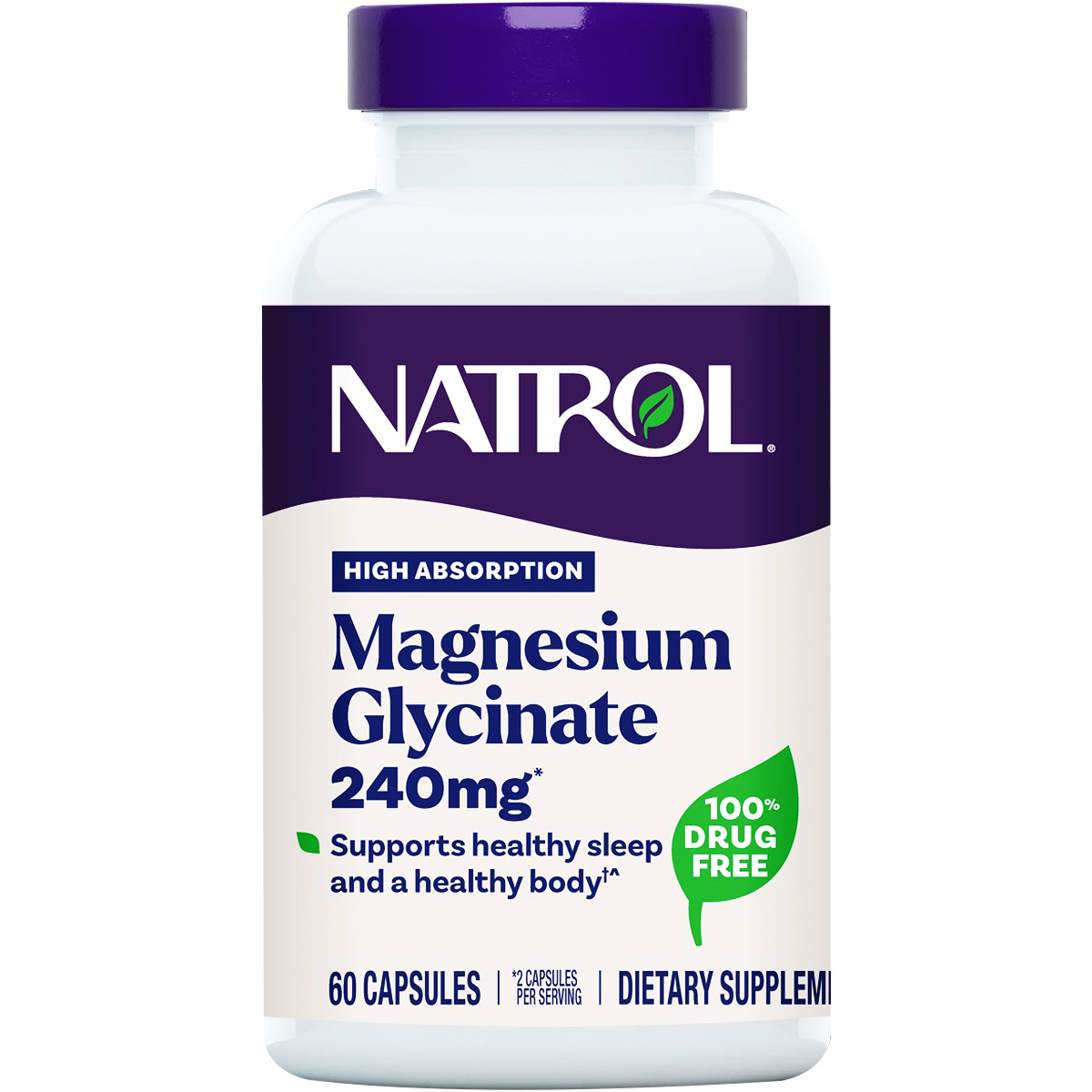 Natrol Magnesium Glycinate 240 mg 60 Capsules