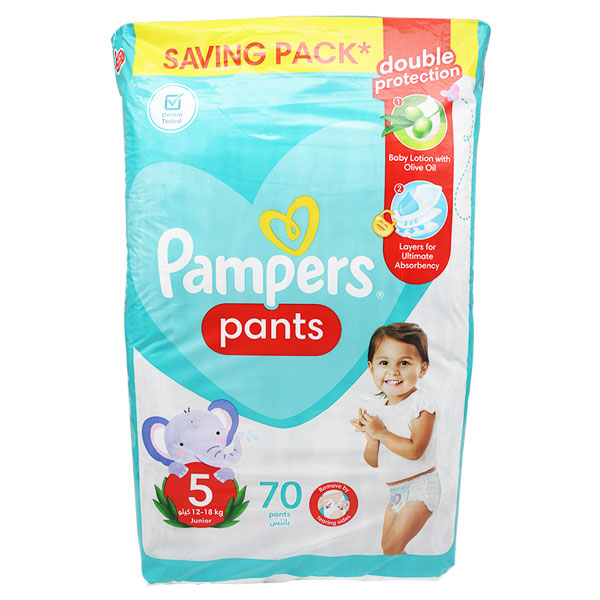 Pampers Pants(5)(12-18K)Junior 70 pieces