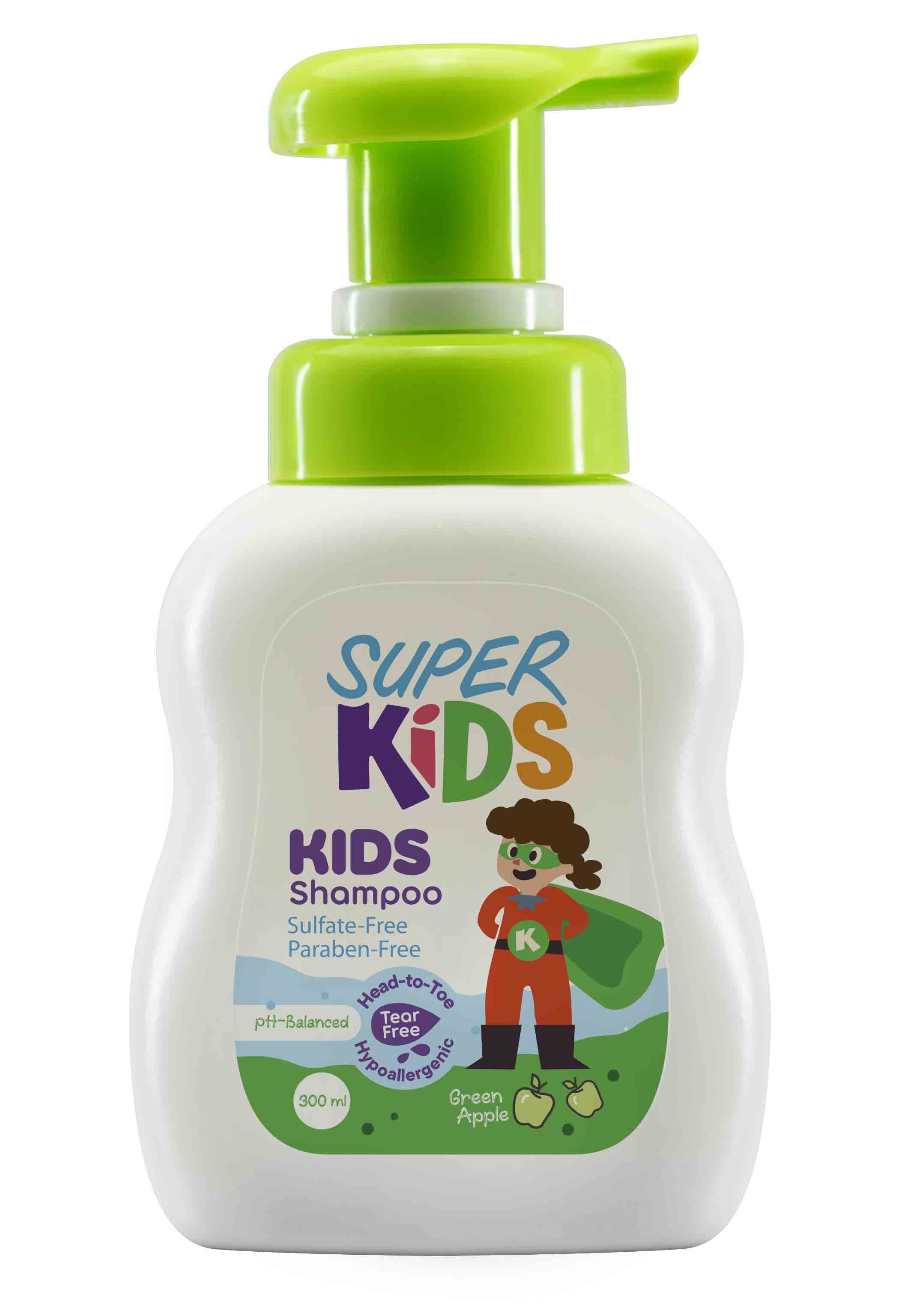 Super Kids Shampoo Green Apple 300ml