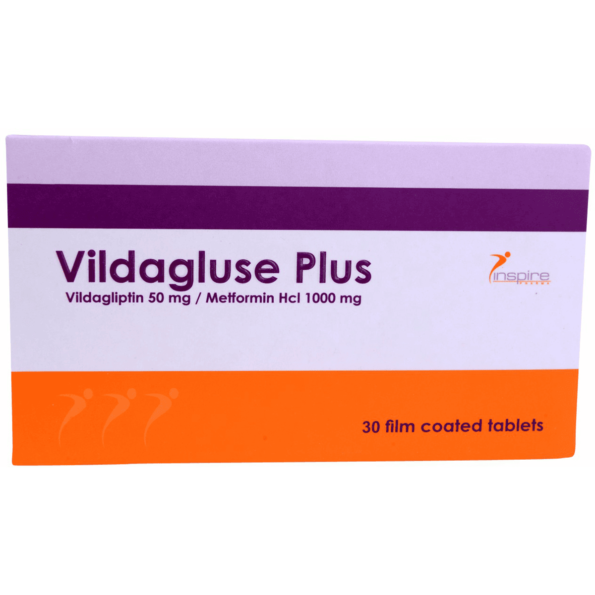 Vildagluse Plus50mg/1000mg30 Film Coated Tablets