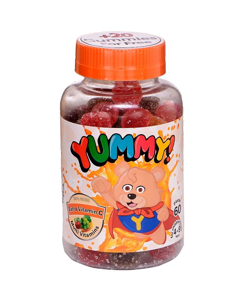 Yummy Extra Vitamin C (from 4 to 9 years) 60+20 Gummies