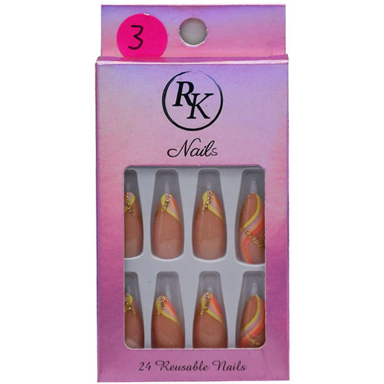 RK Reusable Nails 24 pieces/3