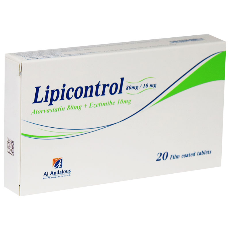 Lipicontrol 80/10mg 20 Film Coated Tablets