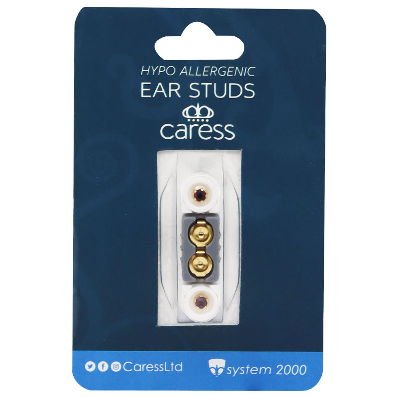 Caress Ear Studs Ruby/22